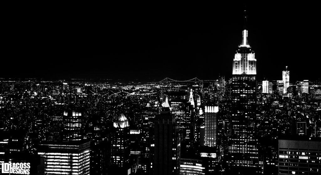 New York City Scape Black & White – LacossDesigns.com