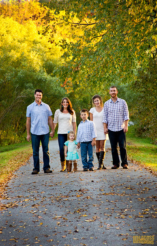Family In The Fall - LacossDesigns.com